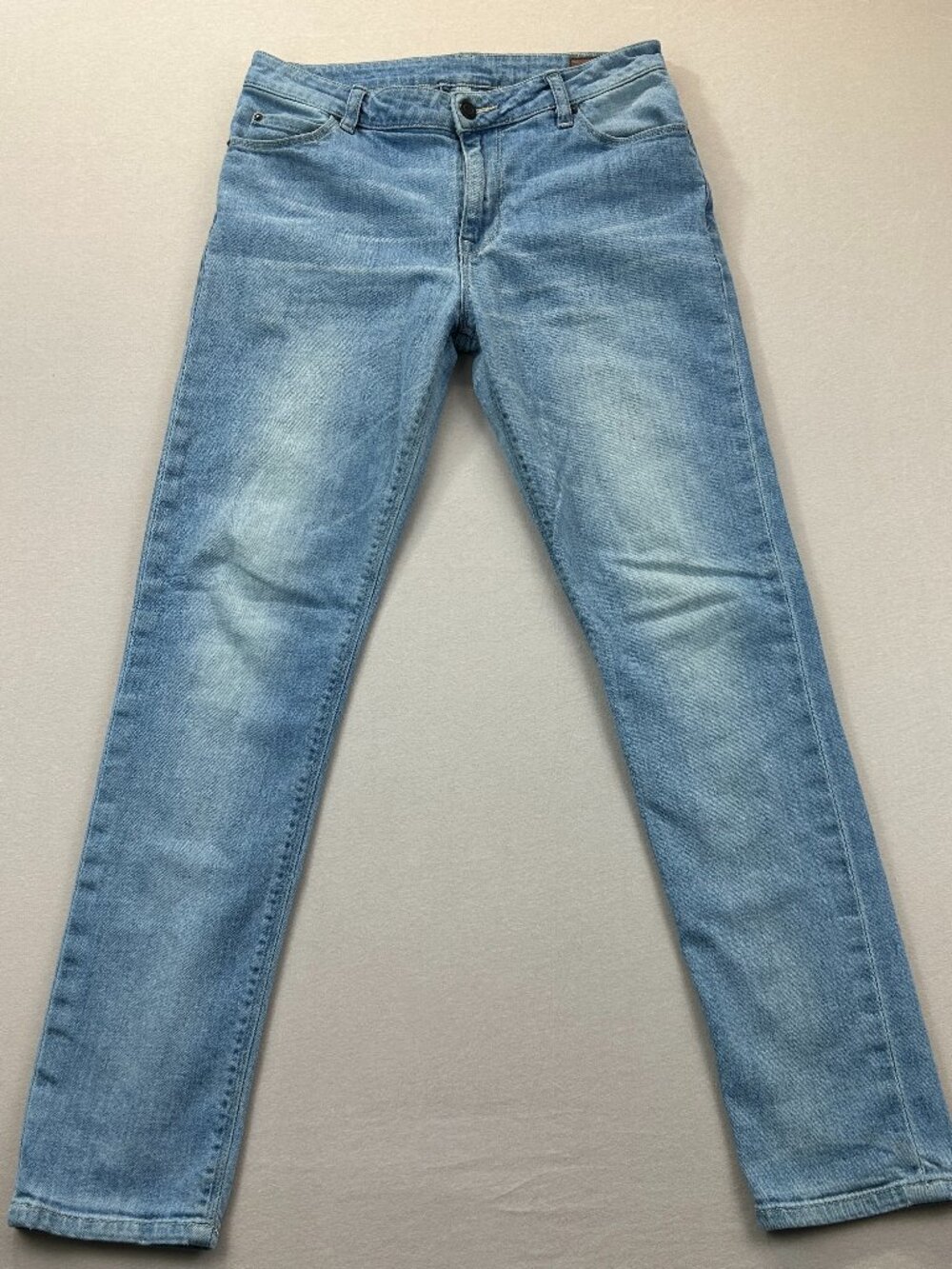 ASOS DESIGN Jeans Mens Size W30 L30 Light Wash Blue Denim Skinny Fit Leg Stretch